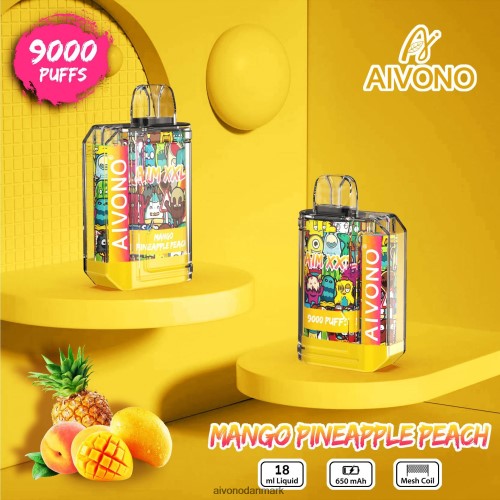 Aivono AIM XXL 9000 mund klistermærke gennemsigtig mango ananas fersken 4H826649 - Aivono Puffs Aivono AIM XXL 9000 mund klistermærke gennemsigtig mango ananas fersken 4H826649 - Aivono Puffs